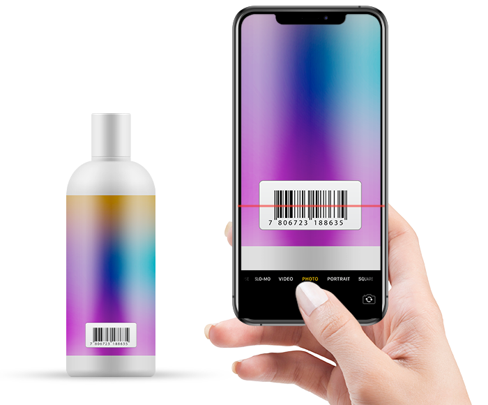 Meevo scans barcodes with mobile phone